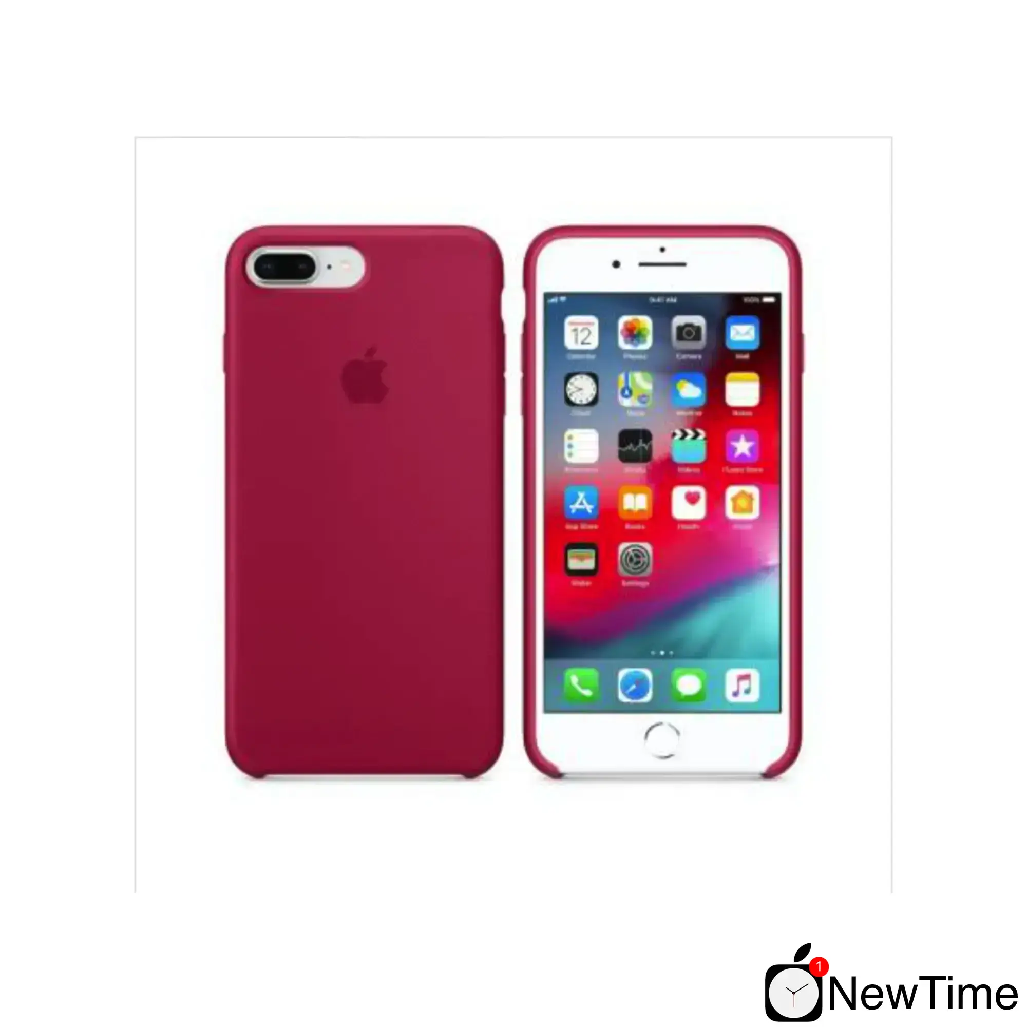 Чохол Apple iPhone 8 Plus / 7 Plus Silicone Case LUX COPY - Rose Red (MQH52)